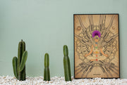 7 chakras & 8 limbs of yoga wall art & coloring page printable pdf | Instant download | Digital file only (not a physical print)